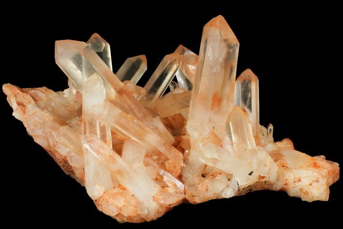 Tangerine Quartz Crystal Cluster - Madagascar #112809